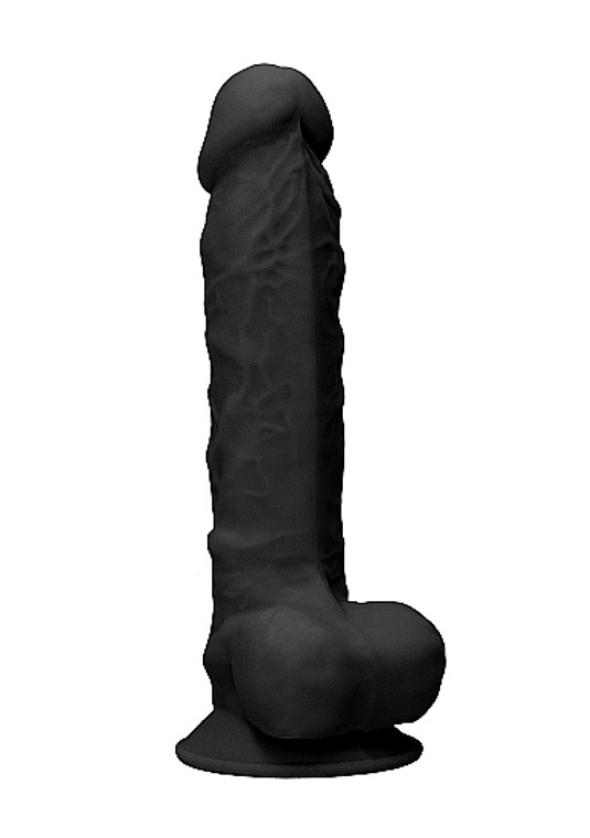 243444 - Silicone Dildo With Balls - 8.9 Inches