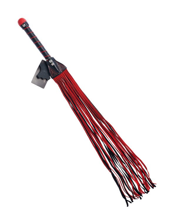 269012 - Bound X Suede Flogger With Stitching Detail
