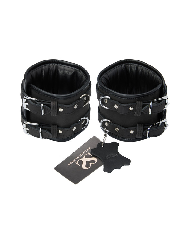 245351 - Bound X Double Wide Nubuck Leather Ankle Cuffs