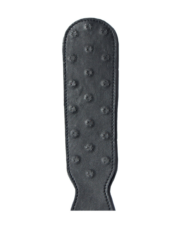 244967 - Bound X Braided Leather Slapper With Spikes
