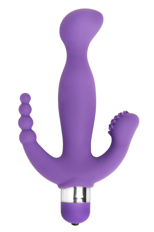 101863 - Amethyst 7 Mode Triple Stimulation Vibrator