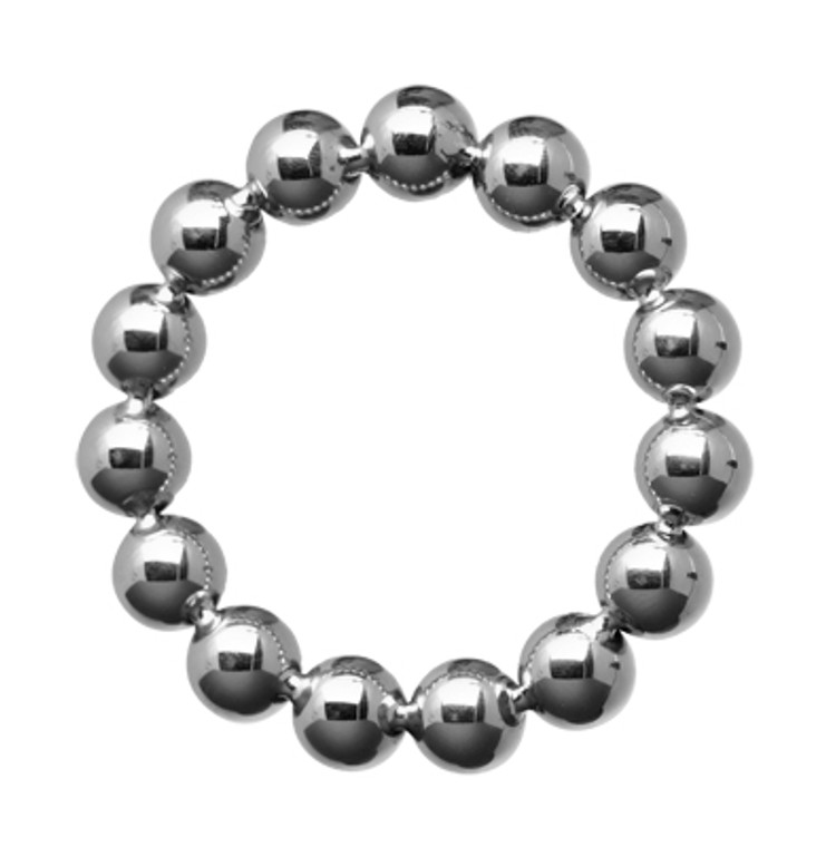 87309 - Meridian 175 Inch Stainless Steel Beaded Cock Ring