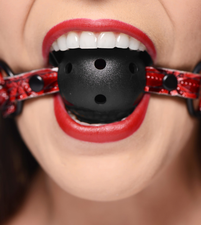 118614 - Crimson Tied Breathable Ball Gag