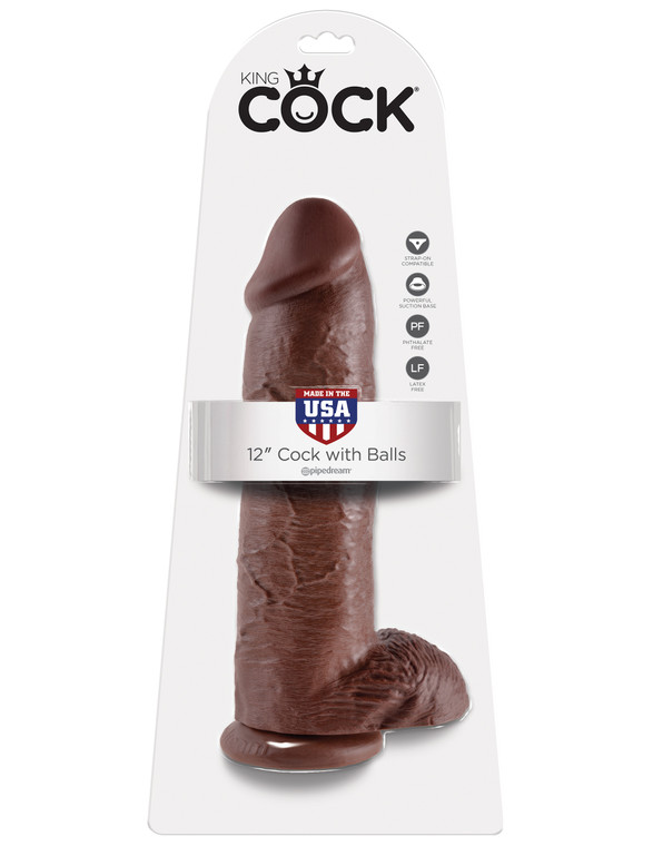 125603 - King Cock With Balls 12 Inch