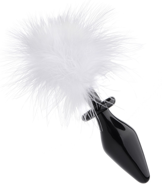 119929 - FluFetish Fantasyer Bunny Tail Glass Anal Plug