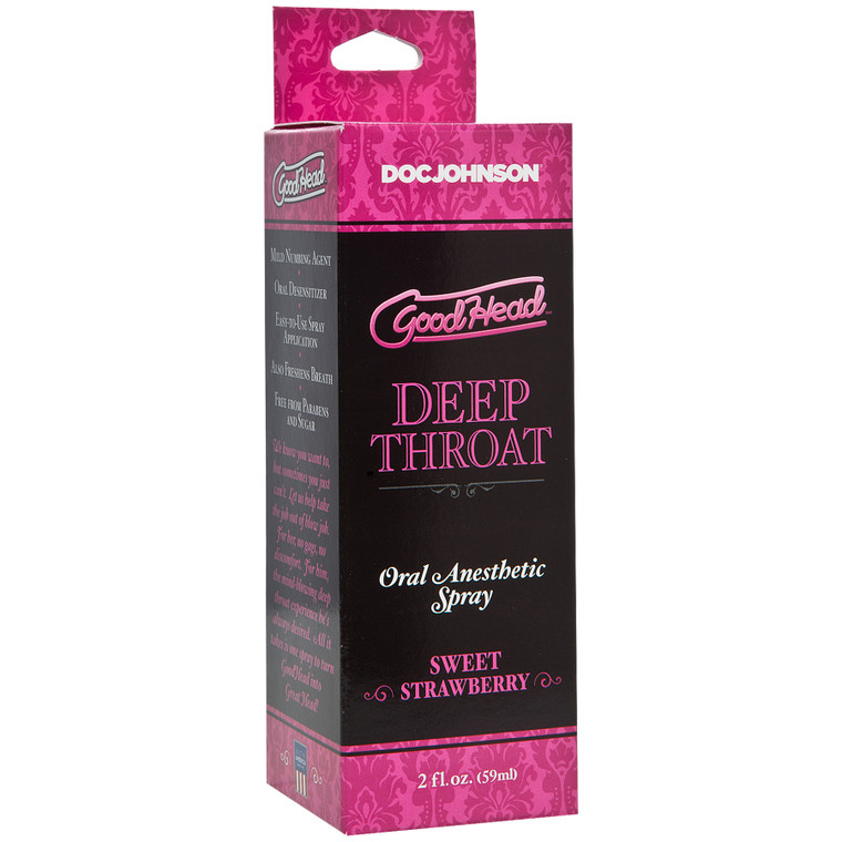 134738 - Goodhead Deep Throat Spray Sweet Strawberry