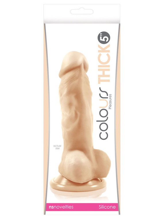 158383 - Colours Pleasures Thick 5 In Dildo White