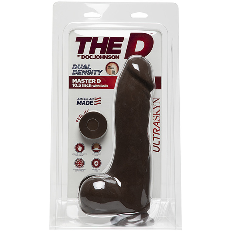 220384 - The Master D 10.5 Inch Ultraskyn Dildo With Balls