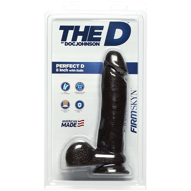 220390 - The Perfect D 8 Inch Firmskyn Dildo With Balls