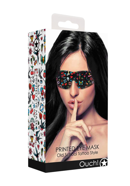 249988 - Printed Eye Mask - Old School Tattoo Style