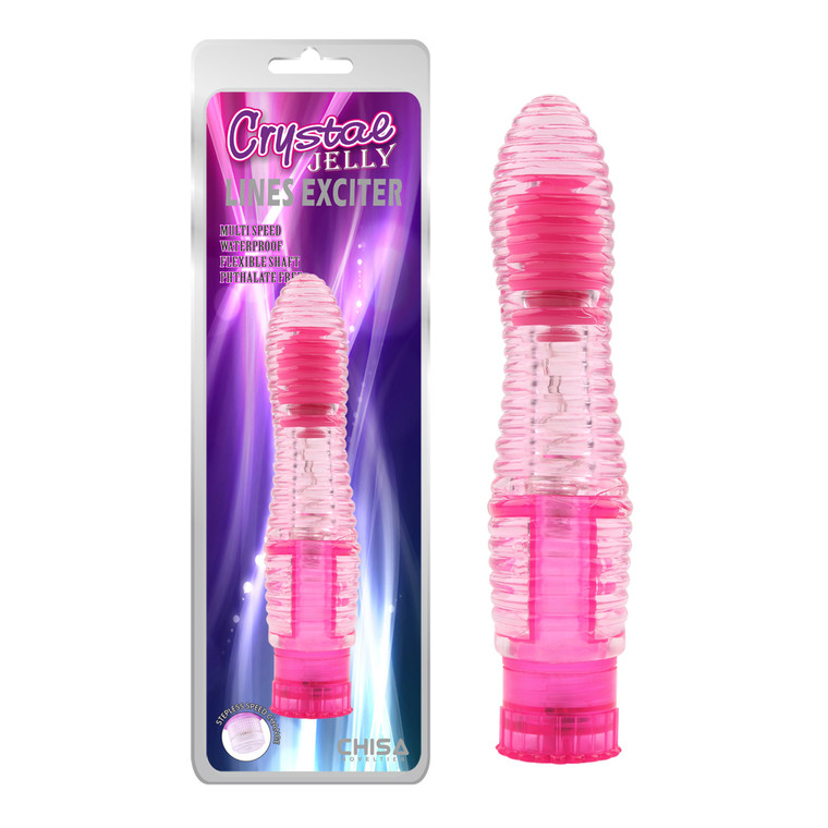 222110 - Lines Exciter Ribbed Vibrator - 6.3 Inch