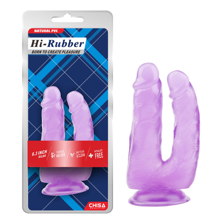 222268 - Double D Suction Cup Dong - 6.3 Inch