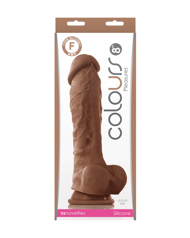 219214 - Colours Pleasures 8 Inch Suction Cup Dildo