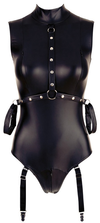 239622 - Matte Bodysuit with Suspenders