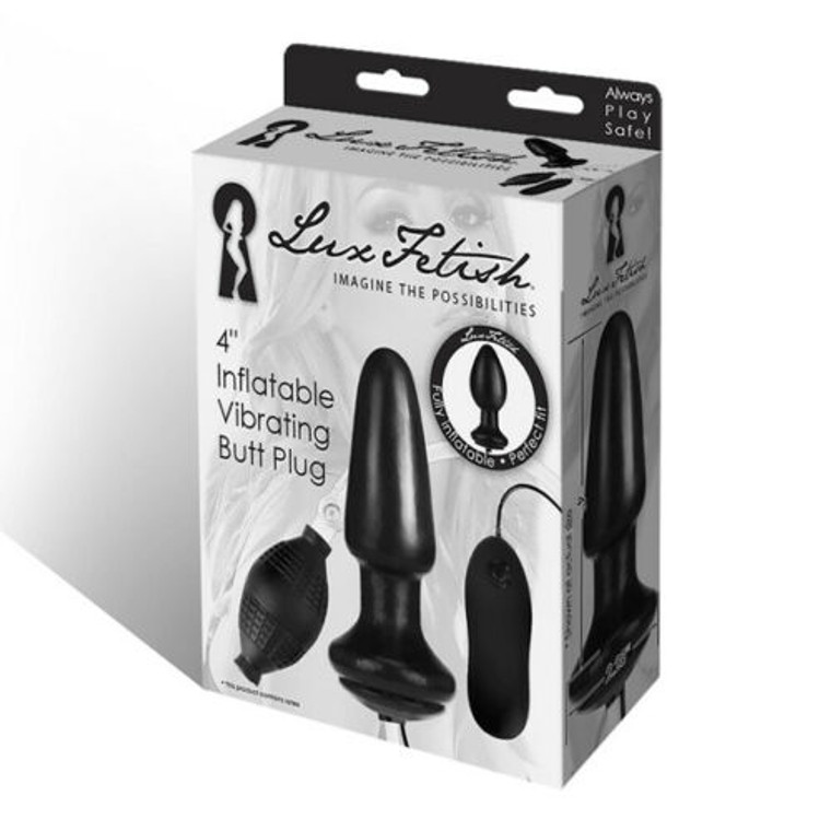 229242 - 4" Inflatable Vibrating Butt Plug