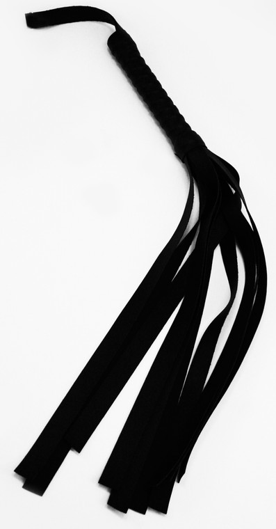 67037 - Sex & Mischief Black Faux Leather Flogger