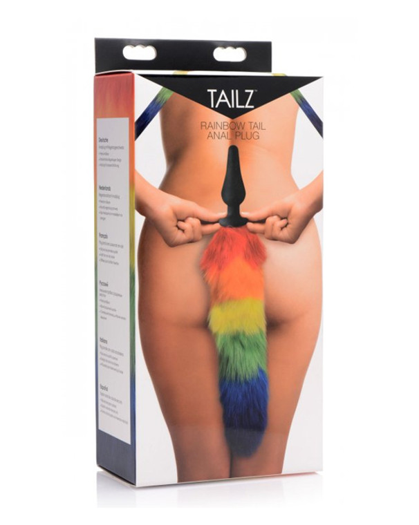 211595 - Rainbow Tail Silicone Anal Plug