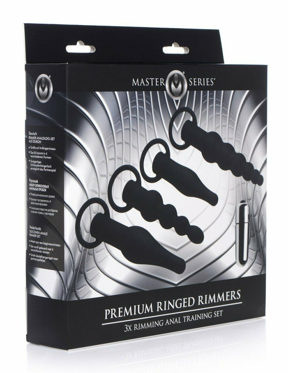 241876 - Master Series Premium Ringed Rimmers 3x Rimming Anal Training Set