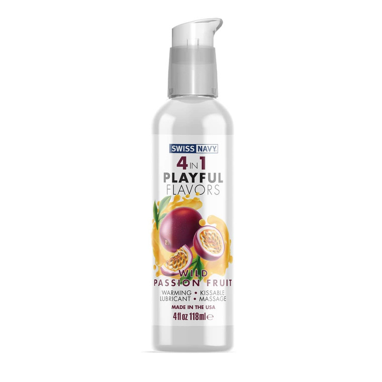 261534 - Swiss Navy 4-in-1 Playful Flavours Lubricant - Passionfruit - 118ml