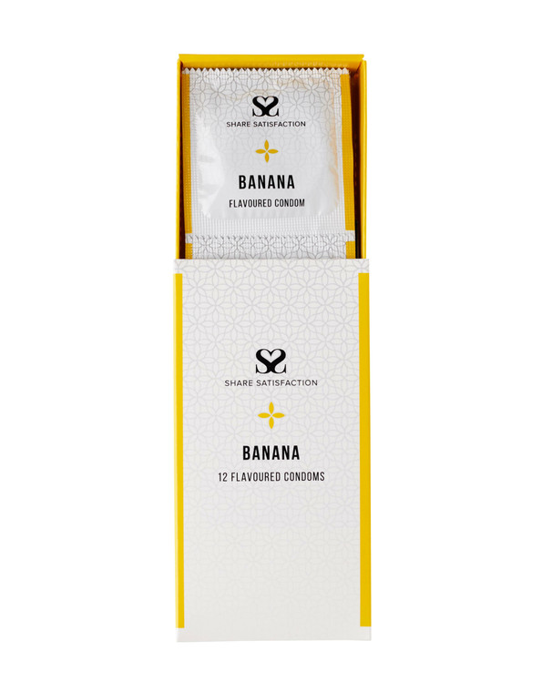 269841 - Share Satisfaction Banana Flavoured Condoms 12 Pack
