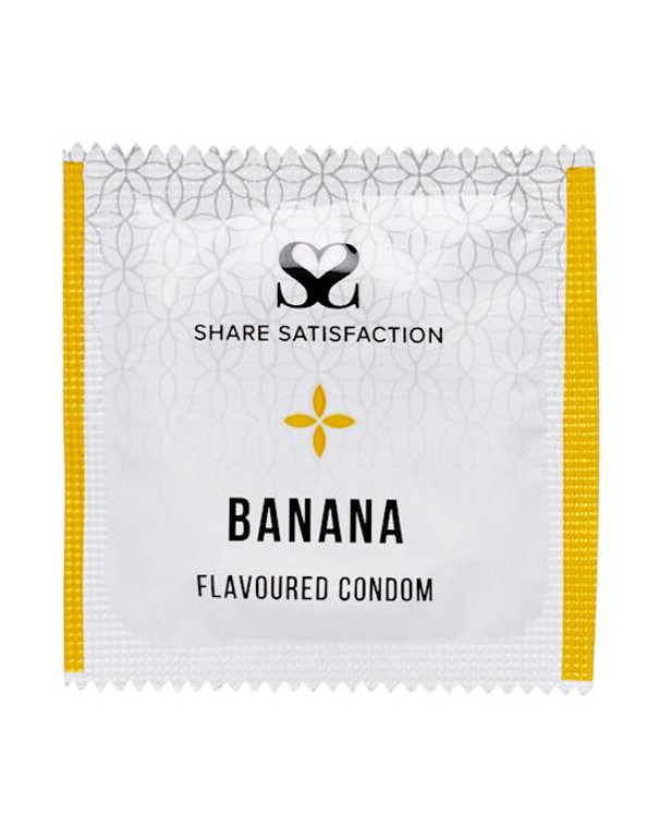 269821 - Share Satisfaction Banana Flavoured Condom Single