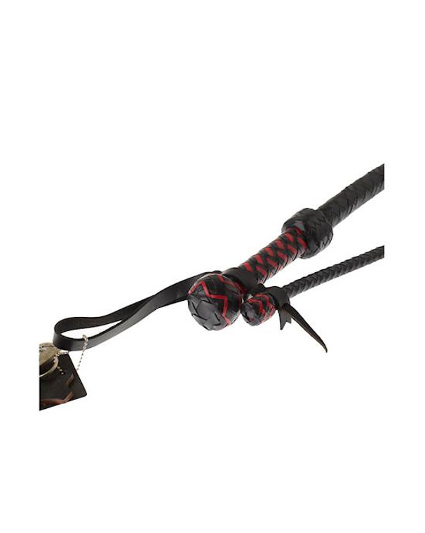 245113 - Bound X Leather Knot Tail Whip