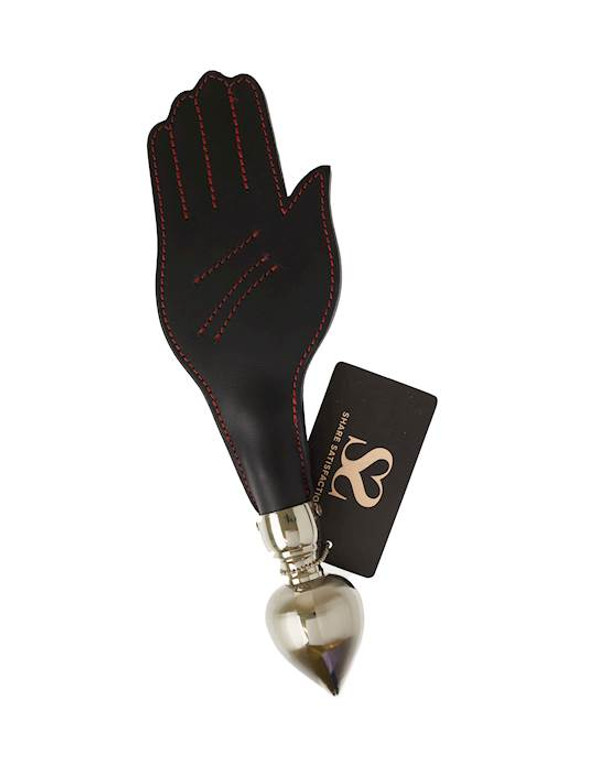 245212 - Bound X Leather Hand Paddle with Tapered Handle