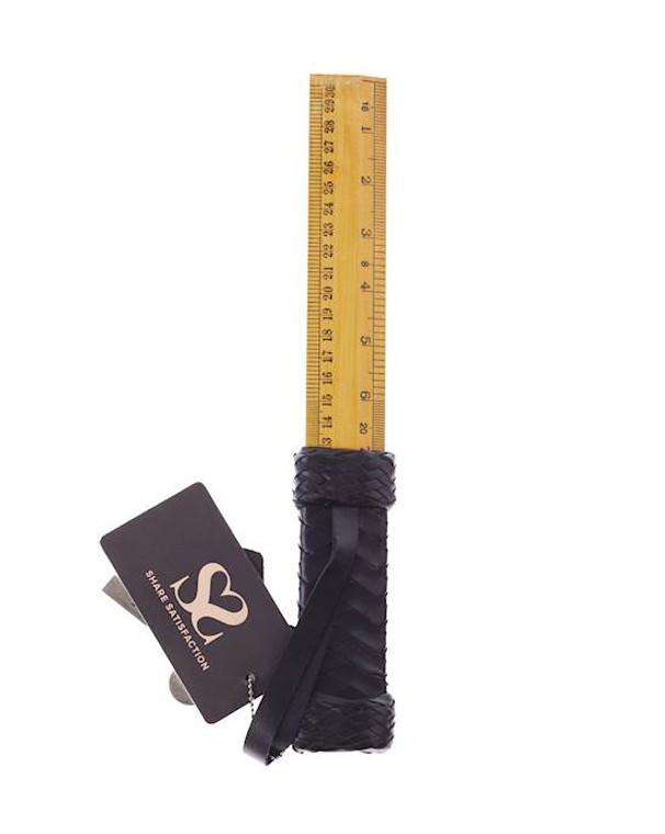 245239 - Bound X Wooden Ruler Paddle with Leather Handle