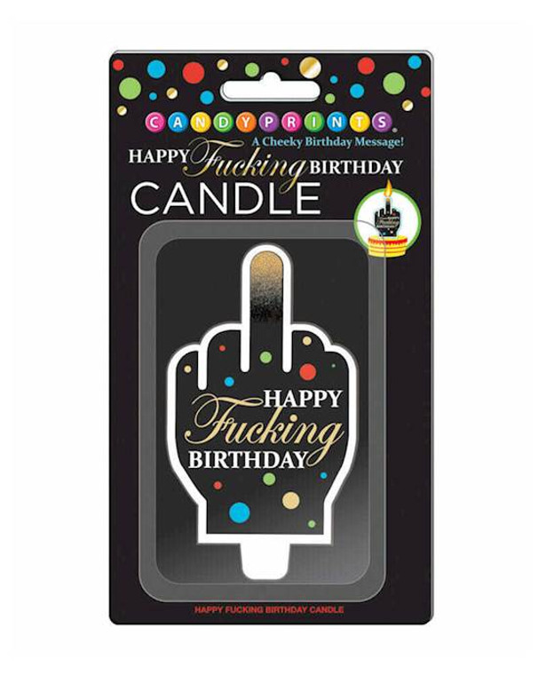 271250 - Happy Fucking Birthday Fu Finger Candle