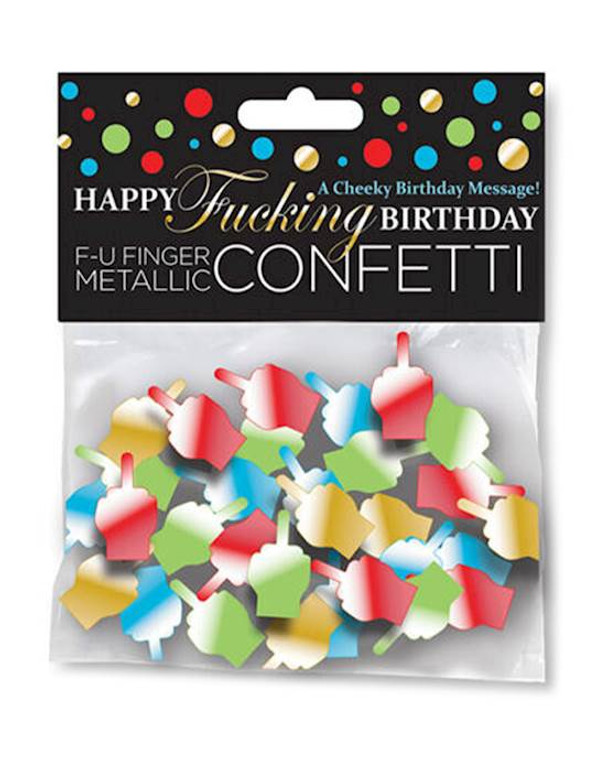 271251 - Happy Fucking Birthday Fu Finger Confetti