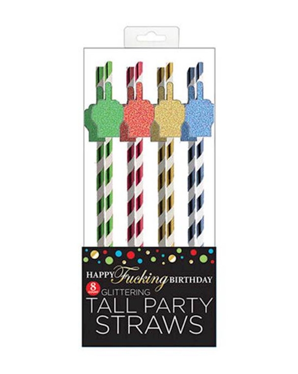 271253 - Happy Fucking Birthday Tall Party Straws
