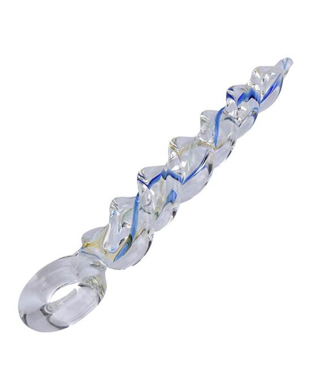 230436 - Lucent Twister Glass Anal Plug