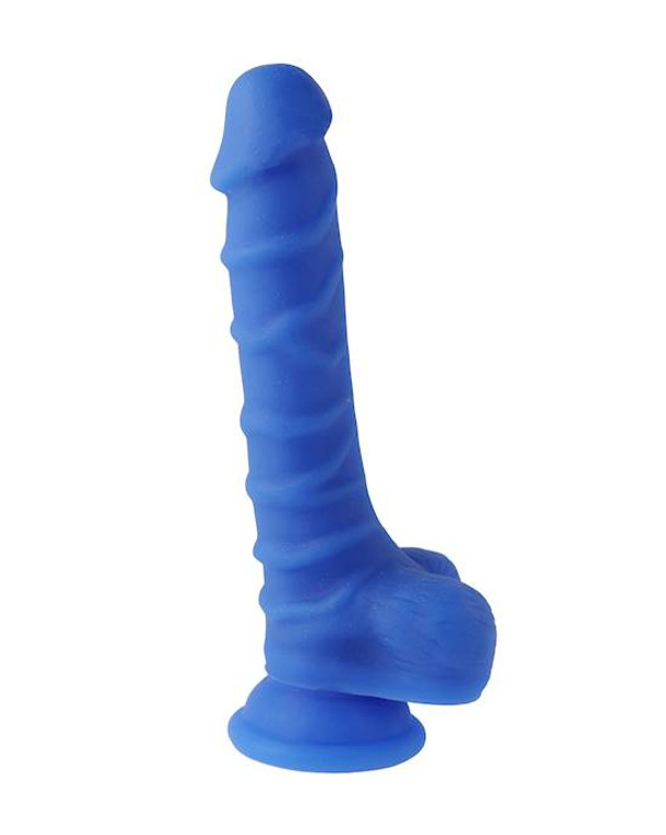 283563 - Nood Colours Dual Density Liquid Silicone Dildo with Balls