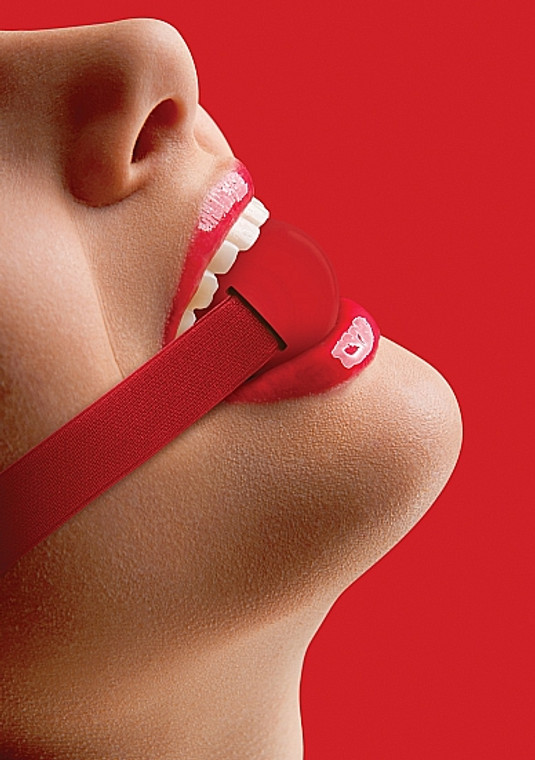 155684 - Elastic Ball Gag Red