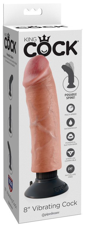 172585 - King Cock 8 Inch Vibrating Cock