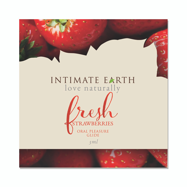 176131 - Intimate Earth Oral Pleasure Glide Fresh Foil 3 Ml - Strawberry