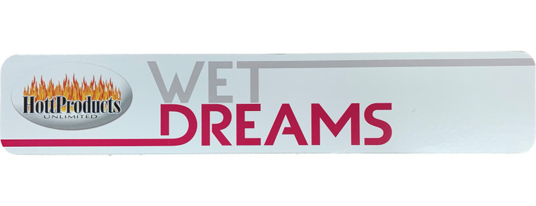 221823 - Hott Products Wet Dreams Card Display Sign - 19.3X3.11