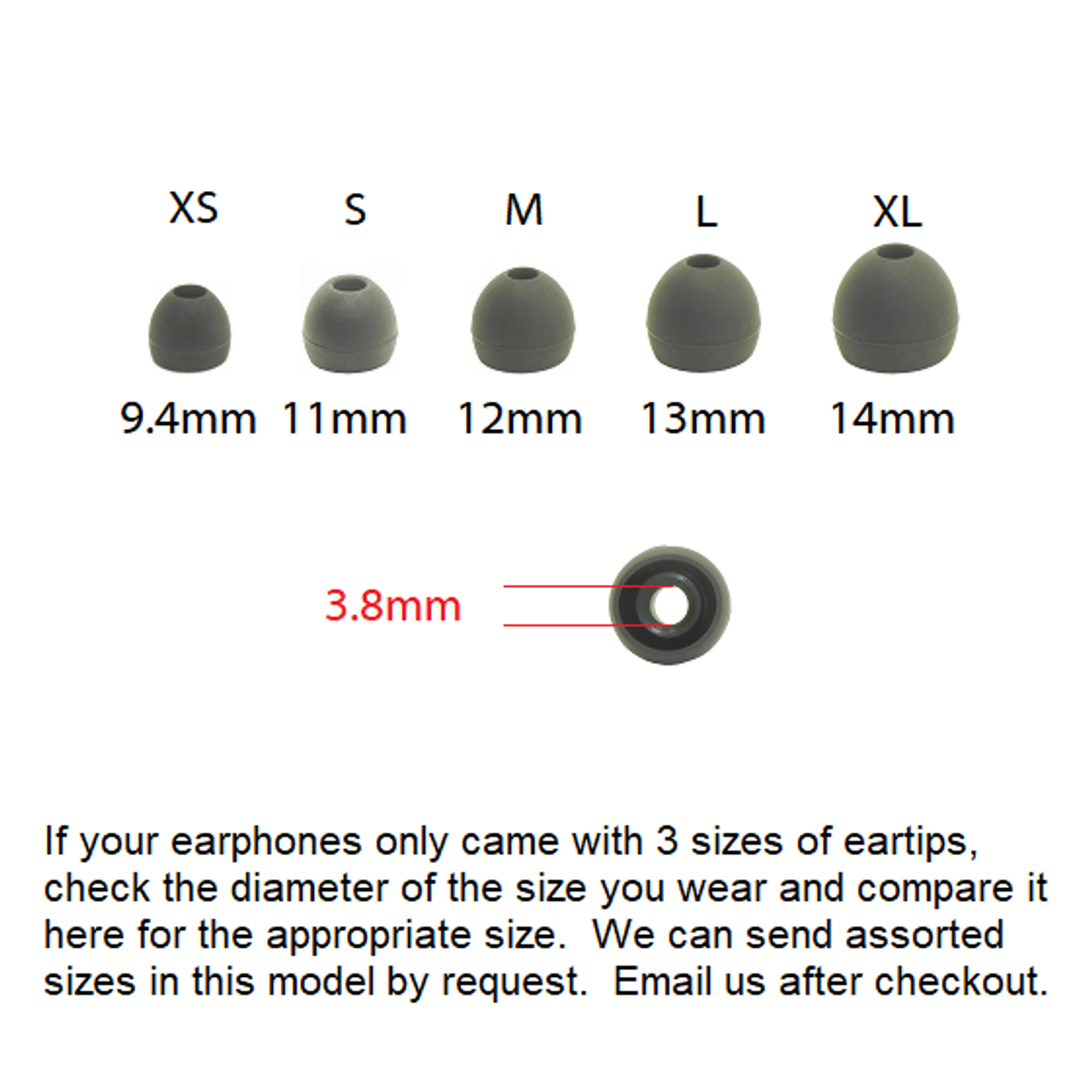 RHA replacement earbud tips extra small