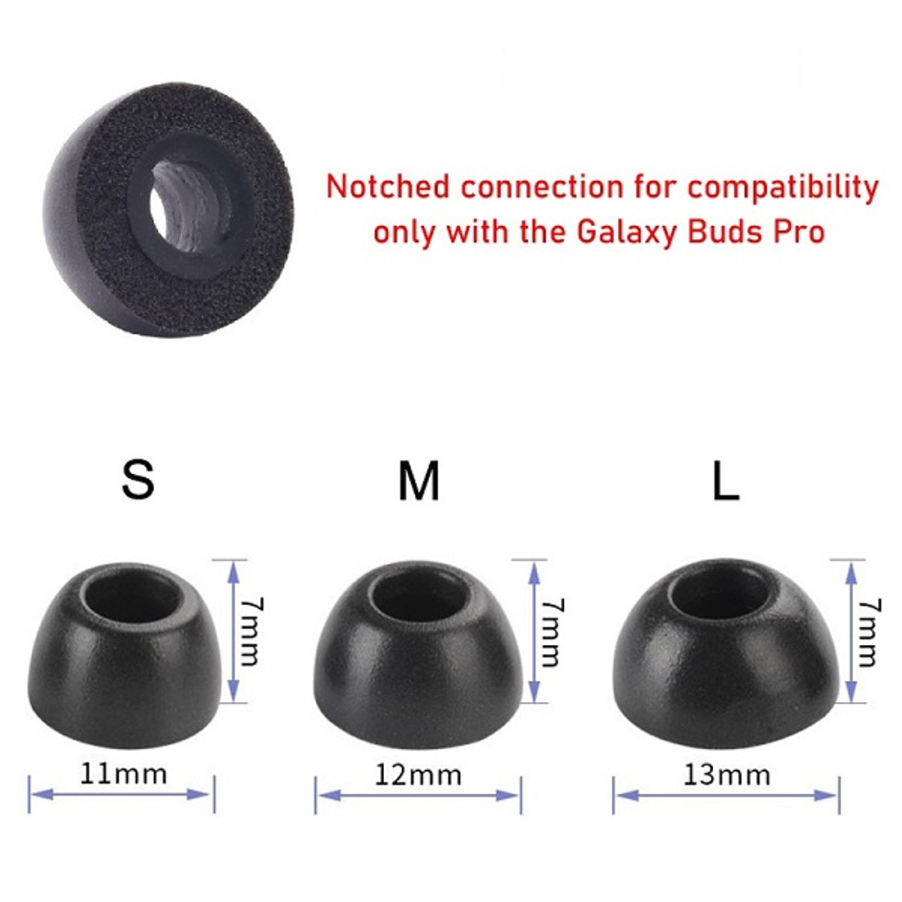 replacement tips for Samsung Galaxy Buds Pro truly wireless in ear headphones