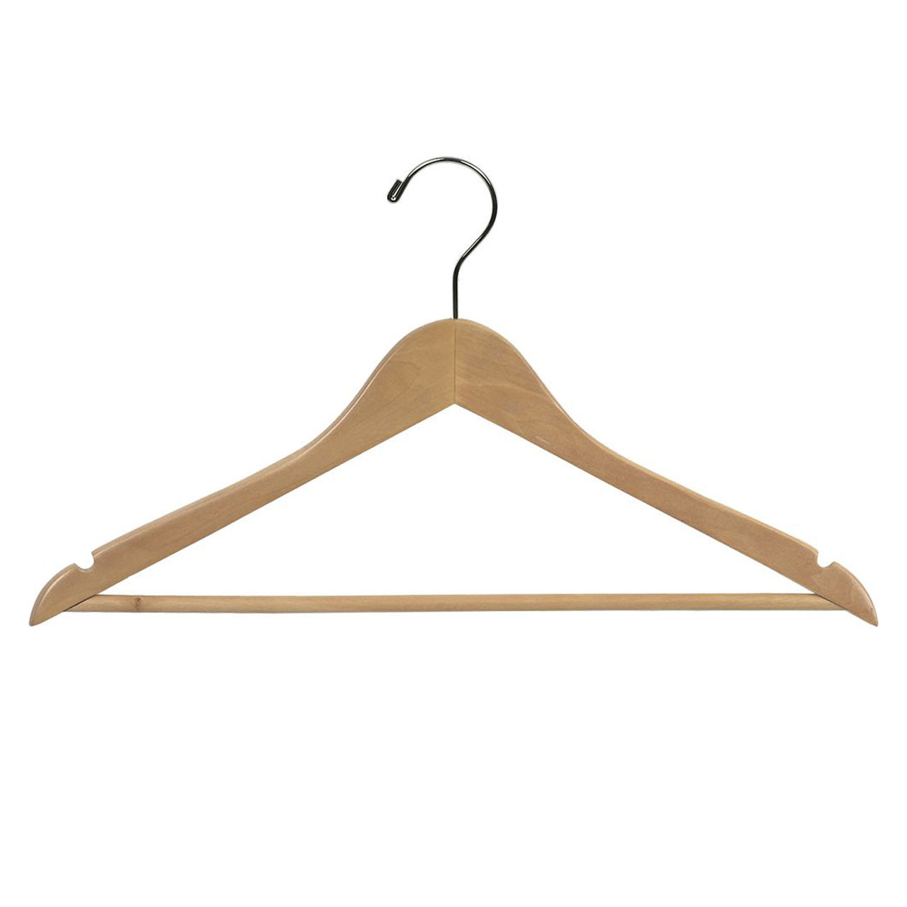 LodgMate Hotel Natural Wood Hangers | National Hospitality Supply