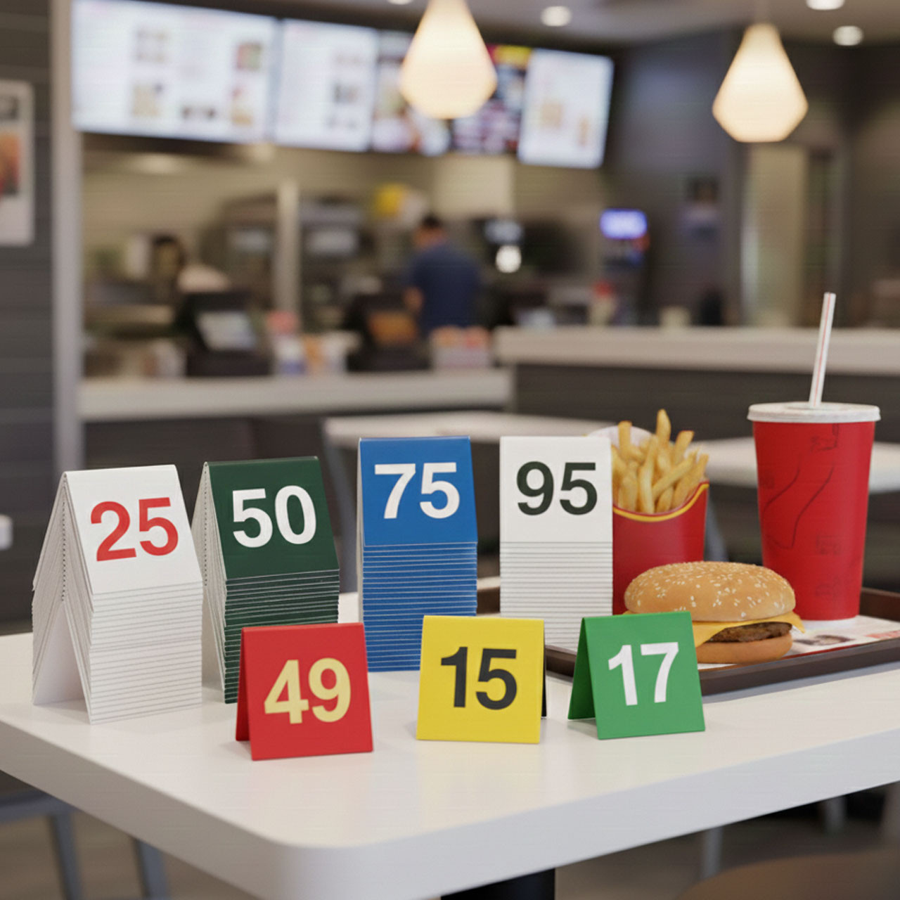 Custom Restaurant Table Number Tent Signs | National Hospitality
