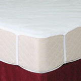 7.5 oz. Flat Mattress Pad - King 78"x80" (with Anchor Bands)