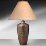 Hammered Bronze Table Lamp (29"H)