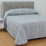 Martex Rx Bedspread - Batik Scroll Grey