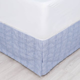 Martex Rx Bed Skirt - Theo Blue Corner
