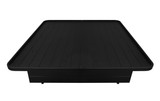 Metal Platform Bed Base with Groove Top - King (76"x80"x17")