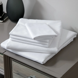 LodgMate 144 ct. White Flat Sheets - Full 81"x104"