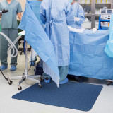 Blue Wet Step Matting - in Hospital