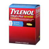 Tylenol Cold & Flu Severe Grab N Go Box - 30 Packets/Box