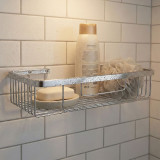 Rectangular Chrome Shower Caddy
